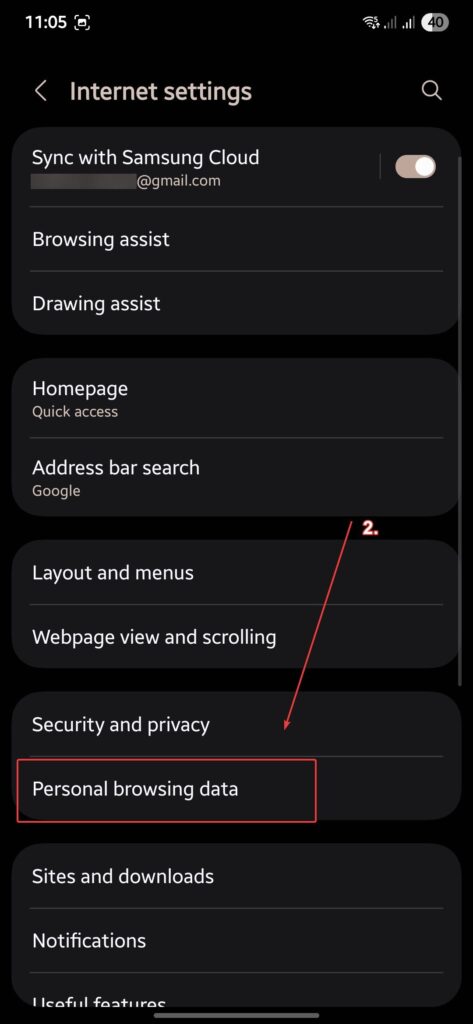 Samsung Internet Secret Mode