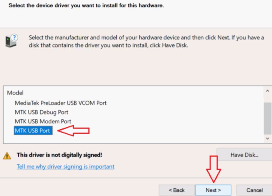 Steps to Install MTK VCOM Driver on Windows PC