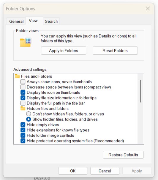 Via File Explorer