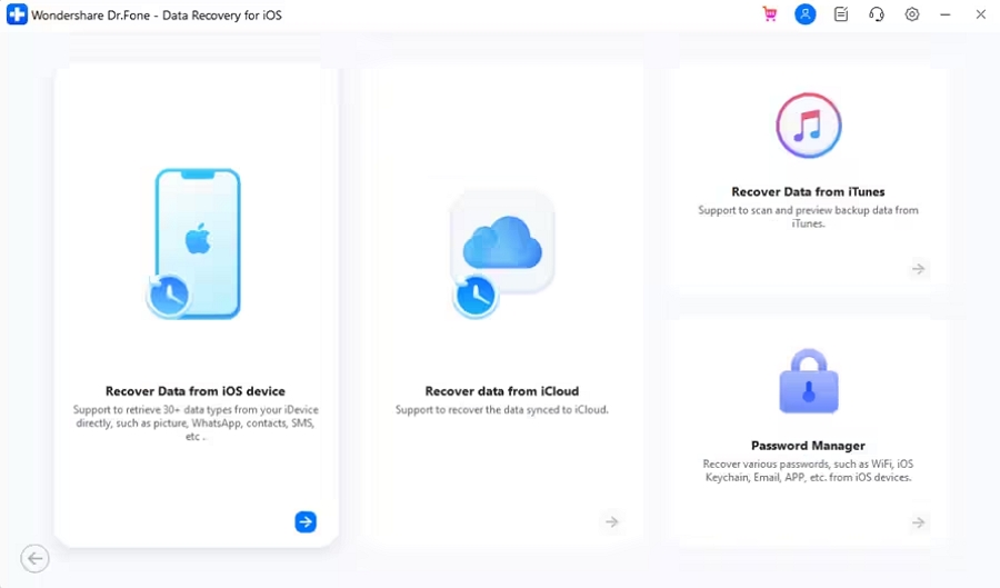 recover data from ios device feature