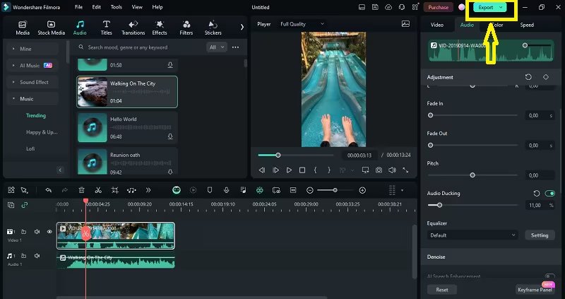 Audio Ducking in Filmora and OBS Studio