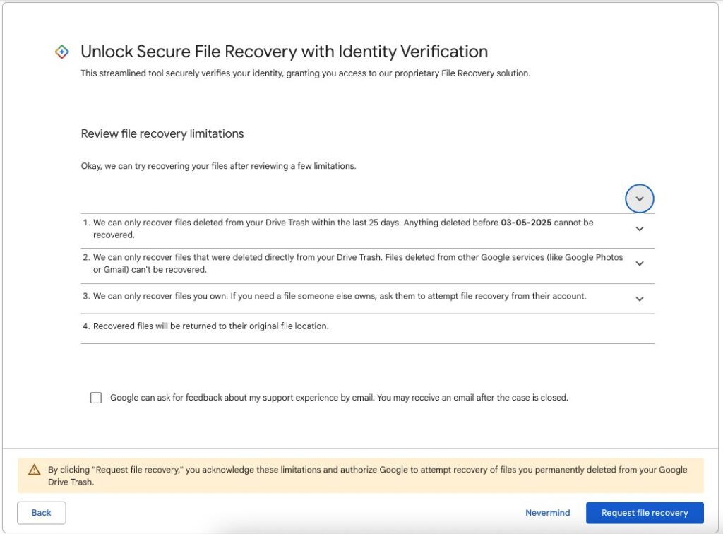 Google Drive Data Recovery