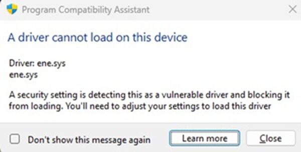 Fix: ene.sys Driver Cannot Load on Windows 11 | TechLatest