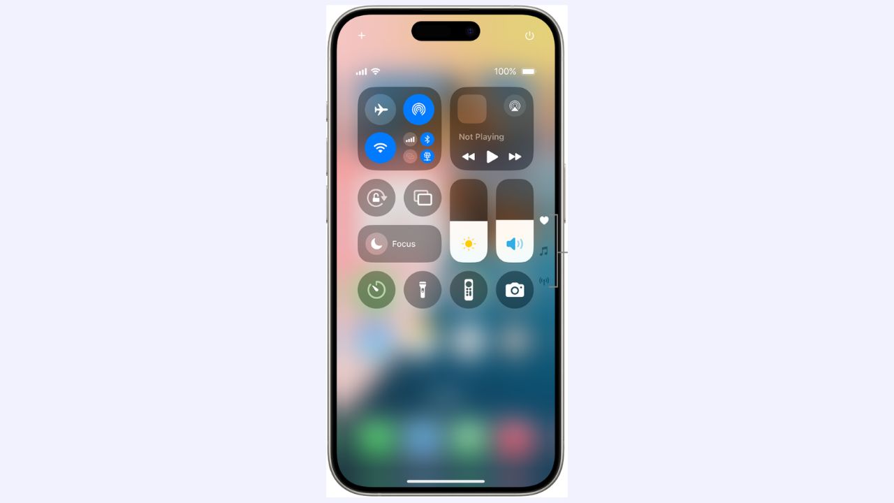 iPhone Control Center