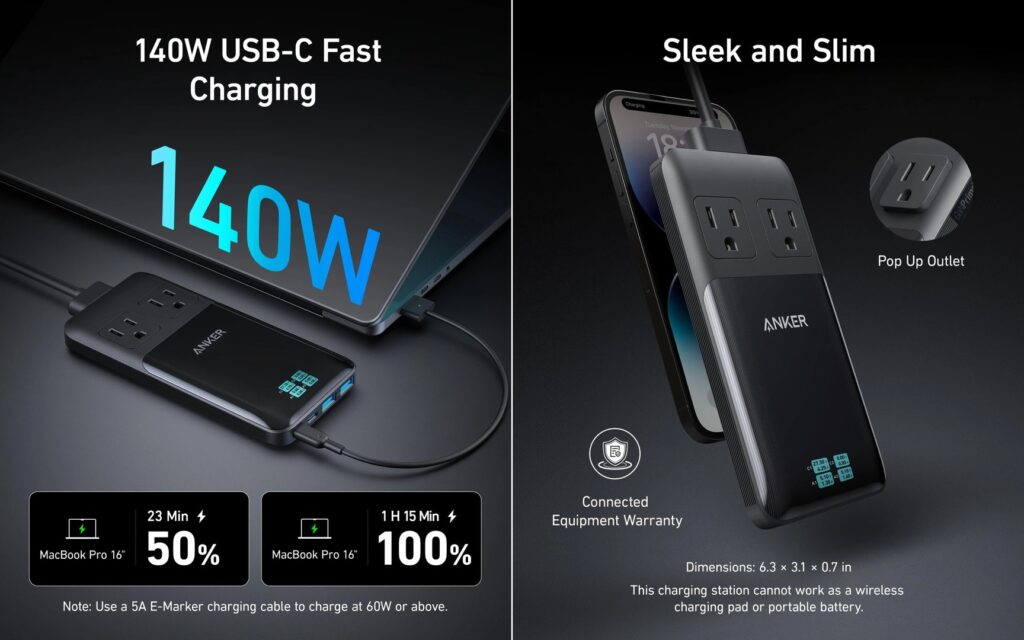 Anker Prime 6-en-1 USB C Station de charge - Gadget de technologie cool