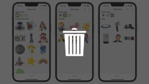 Delete Custom Stickers