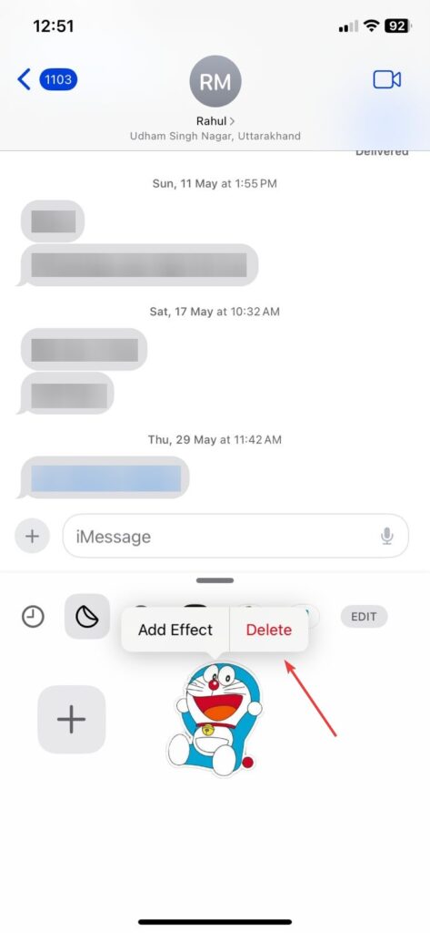 Remove Custom Stickers from iPhones and iPads