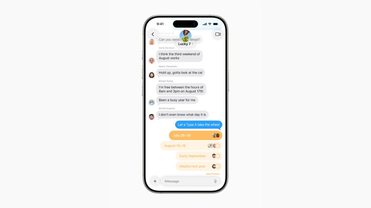 iOS 26 Beta 2 Messaging App