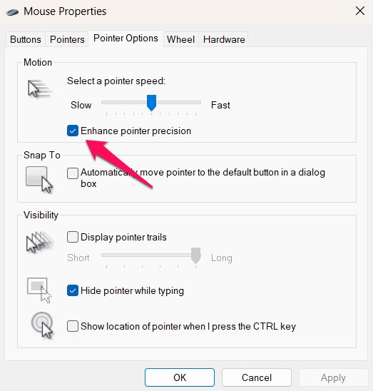 Disable Mouse Acceleration - Optimize Windows 11 for Gaming