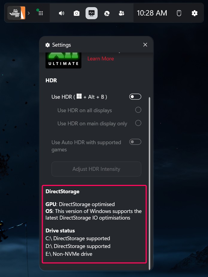 Windows DirectStorage - Optimize Windows 11 for Gaming