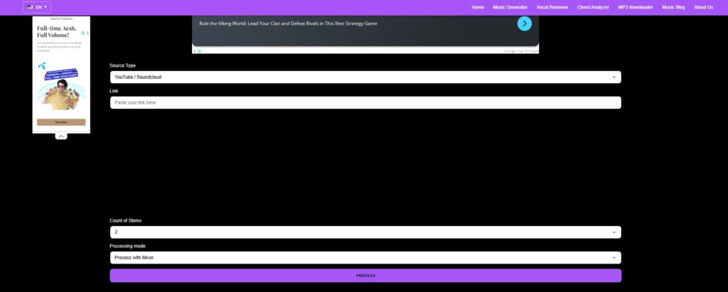 mazmazika interface