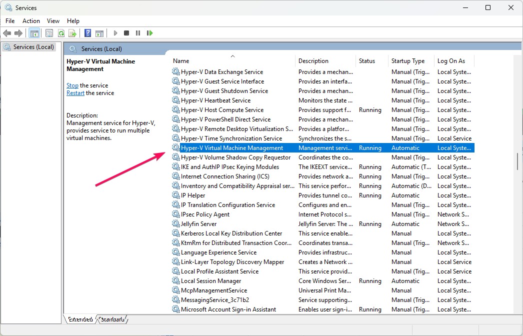 Hyper-V Management Services - This PC Can't Run Windows 11 Error in Hyper-V