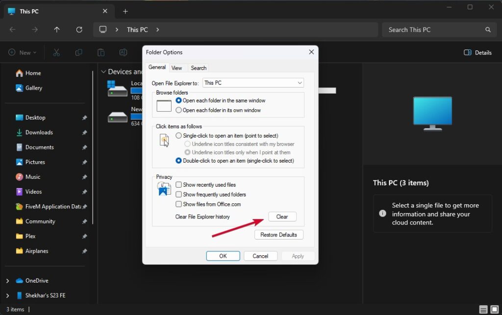 Windows Explorer Properties