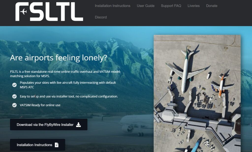 FSLTL (FS Live Traffic Liveries)  - Best MSFS 2024 Tool