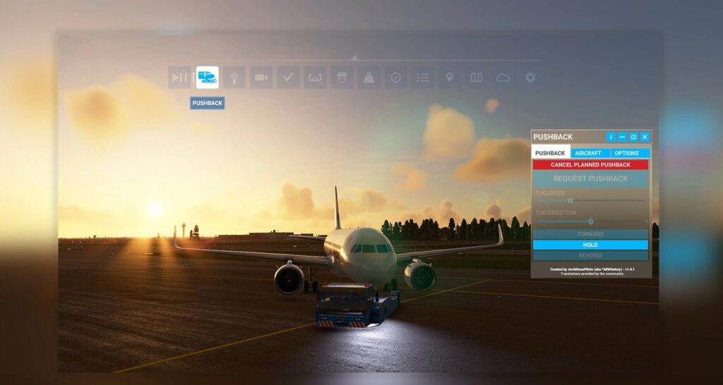 Toolbar Pushback  - Best MSFS 2024 Tool