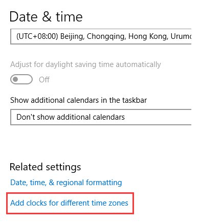  Change the Time and Date Settings