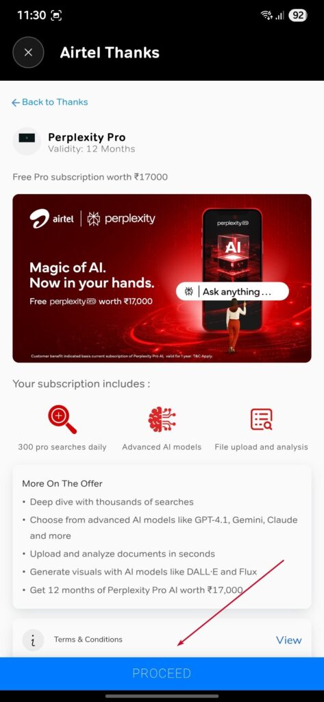 How to Get Perplexity Pro Free for One Year with Airtel? 4