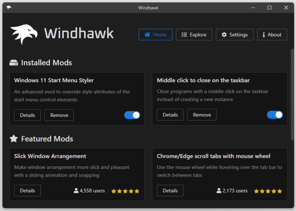 Windhawk for Windows: The Ultimate Tool to Customize Your PC Experience