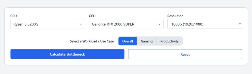 Bottleneck Calculator - 4