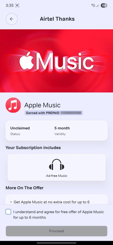 Apple Music Airtel