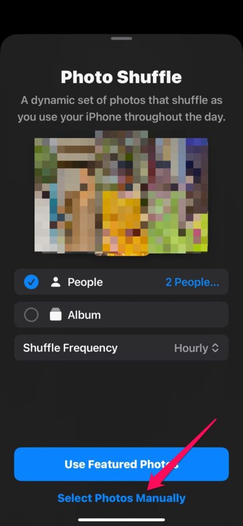 Select Photo Shuffle