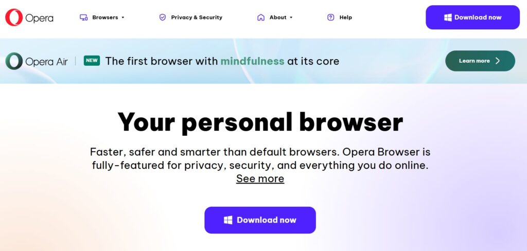 Opera – The Feature-Rich Classic - Best Chromium-Based Browser - 6