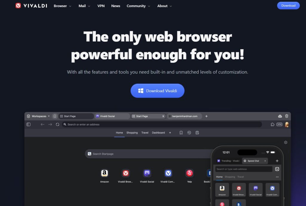 Vivaldi – The Power User's Dream - Best Chromium-Based Browser - 8