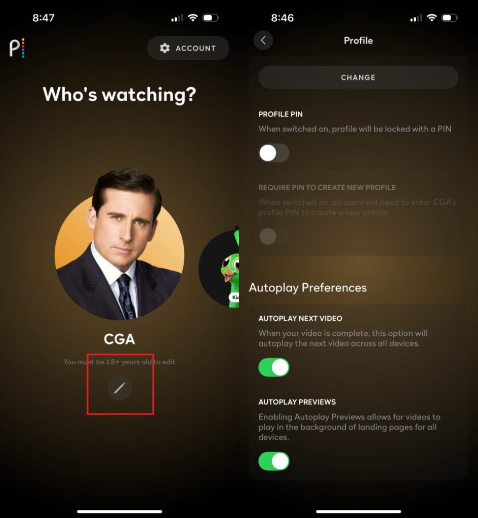 Disable Autoplay in Peacock - 15