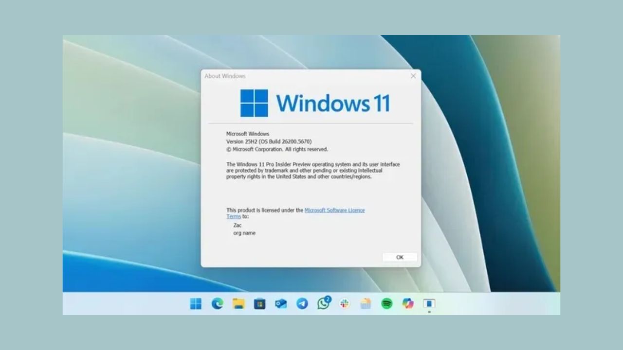 Windows 11 25H2 release - 2