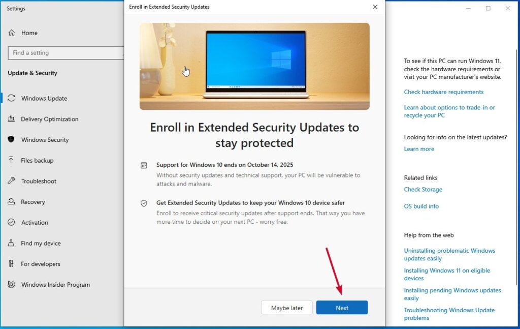 Extended Security Updates - 7