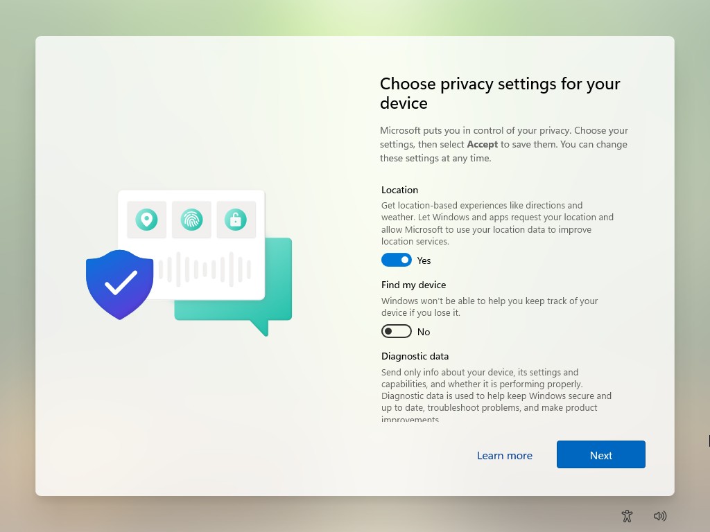 Windows 11 OOBE Privacy Page - 4