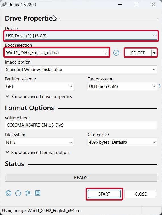 Membuat USB Bootable Windows 11 menggunakan Rufus