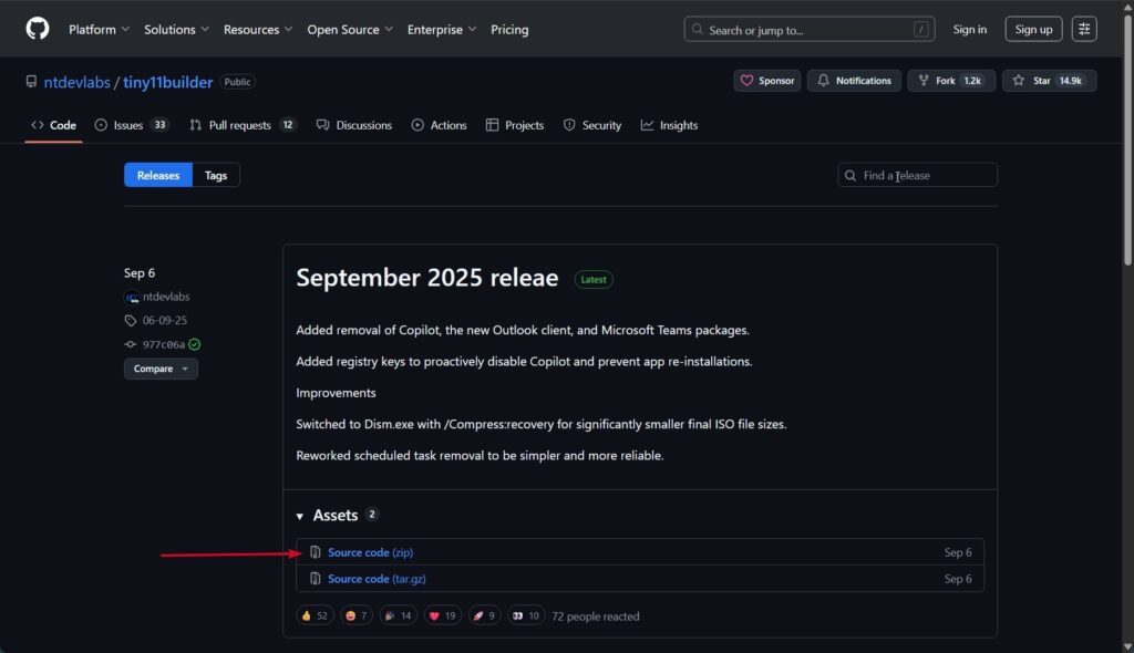 Tiny11 Builder Releases - 6