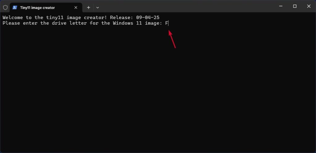 Select Drive Letter - 12