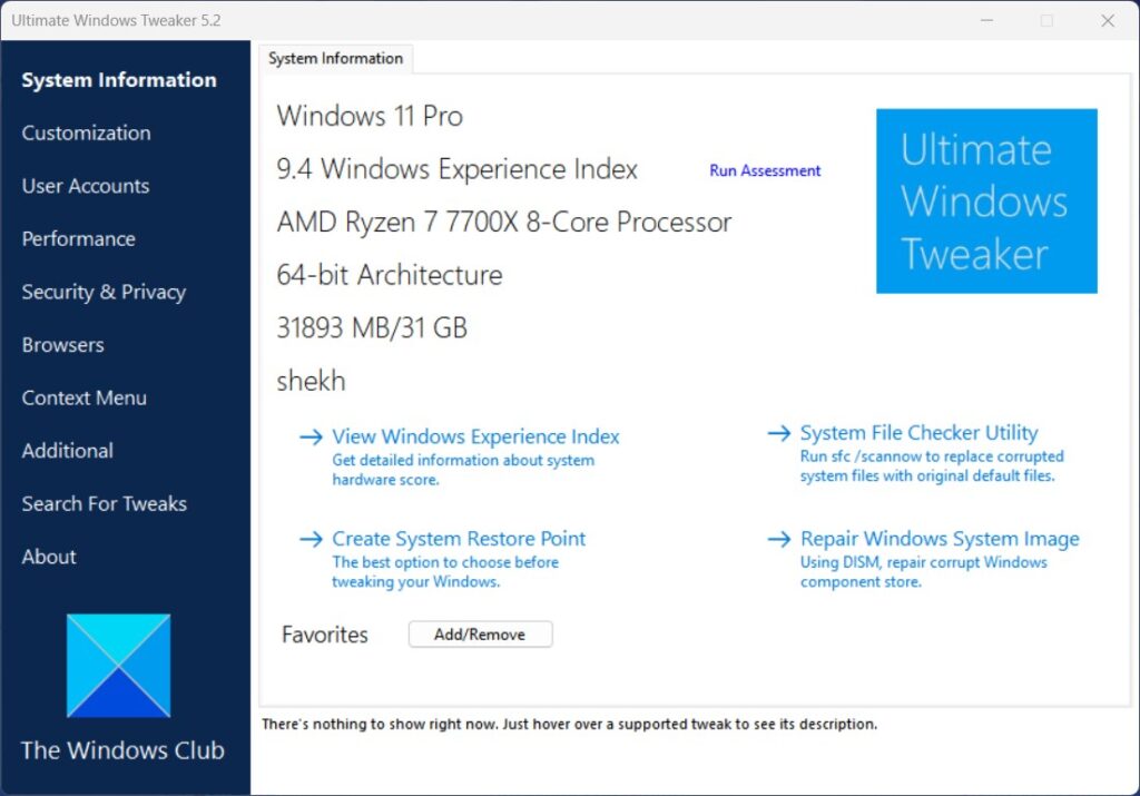 Ultimate Windows Tweaker 5 For Windows 11 - 2