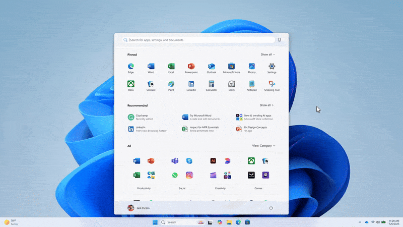 New Windows 11 Start Menu - 2
