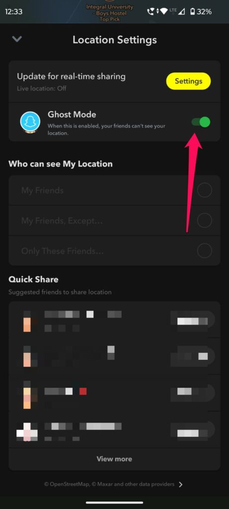 Turn On Ghost Mode - 4