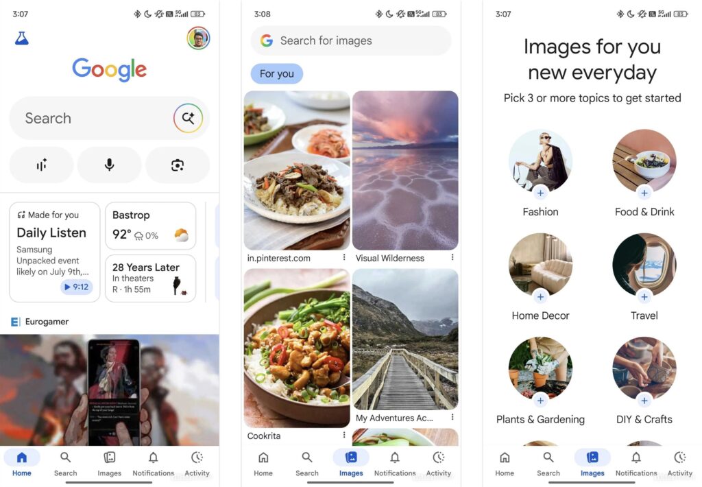 Organize images in the Google app - 2