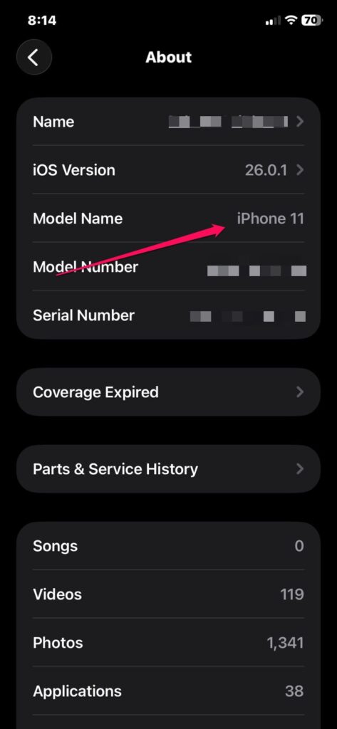Find Your iPhone Model - 6