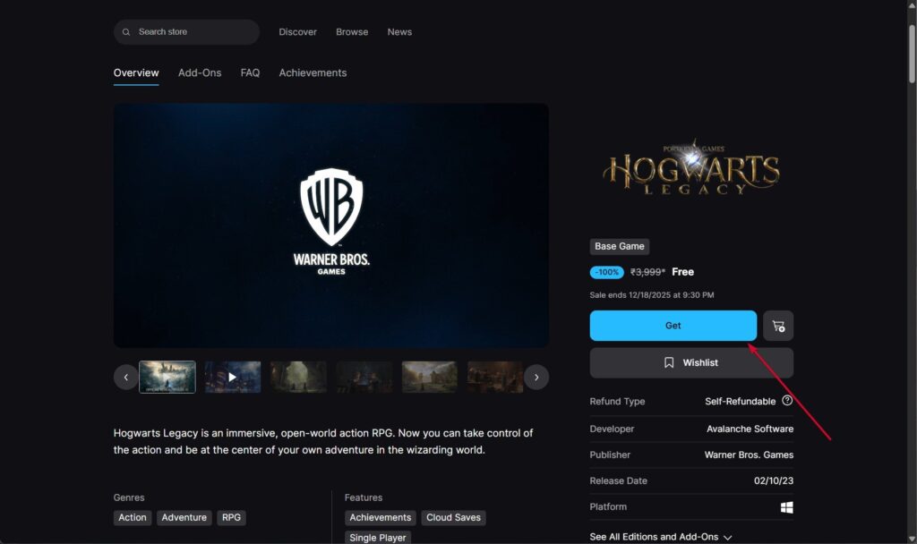 How to Get Hogwarts Legacy for Free - 3