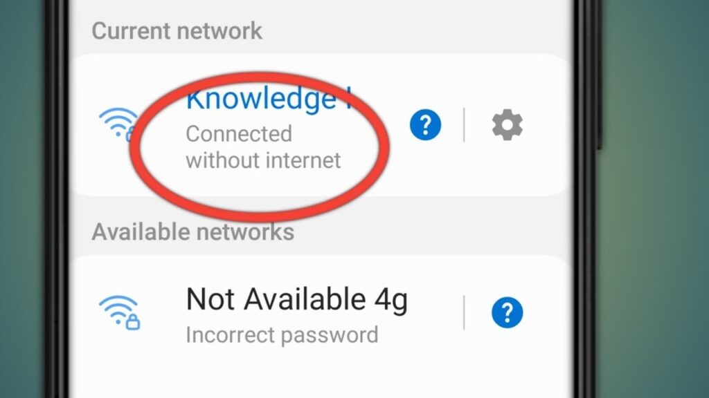 Connected Without Internet Issue - 2