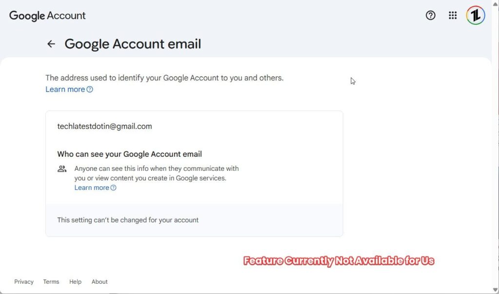 Google Account email - 3