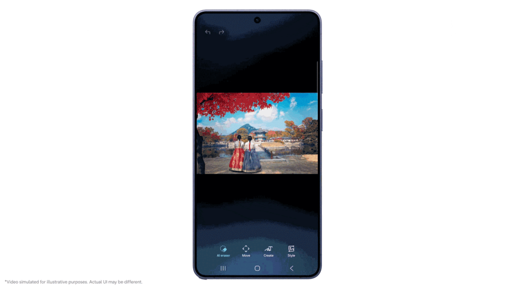AI Photo Editing on Galaxy S26